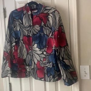 EUC lined alfred dunner front zippered jacket  12